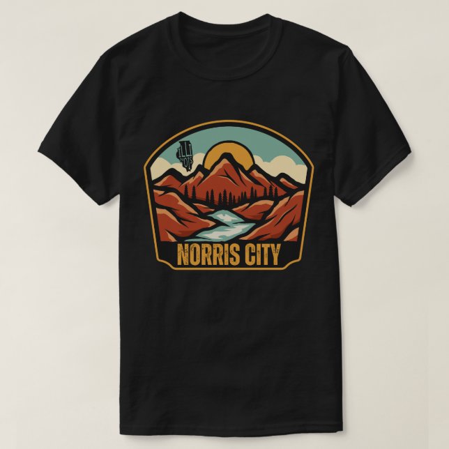 Camiseta de Norris City, Illinois (Frente do Design)