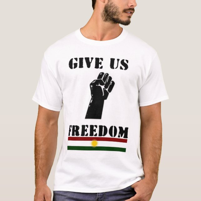 Camiseta Dê-nos a liberdade (Frente)