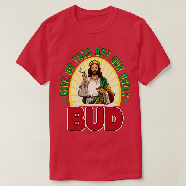 Camiseta Dê-Nos Este Dia Nosso Bud Diário (Frente do Design)