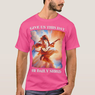 Camiseta Dê-Nos Este Dia Nosso Violão De Jesus Compartilhad