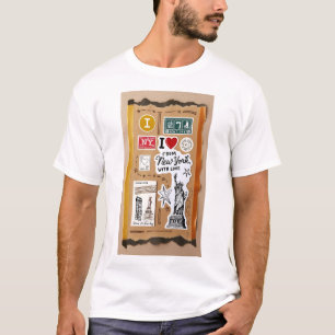 Camiseta De Nova Iorque, com Amor - Alma do Desvio Noturno