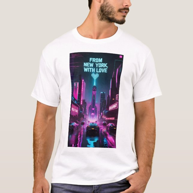 Camiseta De Nova Iorque, com amor - Quinta Avenida Mood (Frente)