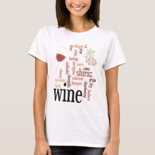 Camiseta de Nuvem de Vinho