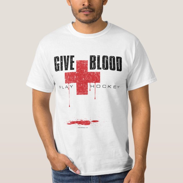 Camiseta Dê o hóquei v2 do jogo do sangue (Frente)