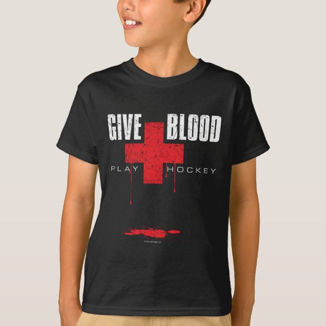 Camiseta Dê o hóquei v2 do jogo do sangue (Frente)