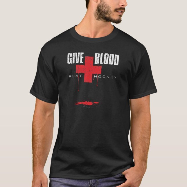 Camiseta Dê o hóquei v2 do jogo do sangue (Frente)
