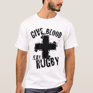Camiseta Dê o rugby do jogo do sangue
