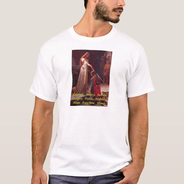 Camiseta De "O t-shirt dos homens nove palavras" (Frente)
