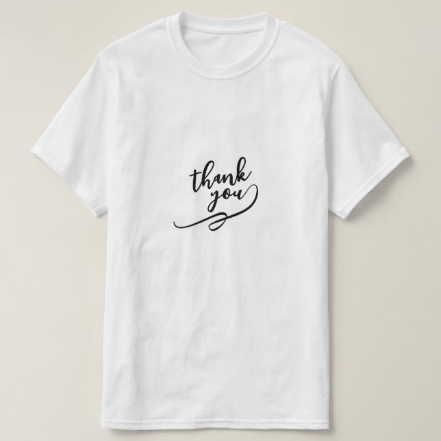 Camiseta de "Obrigado" - (Frente do Design)