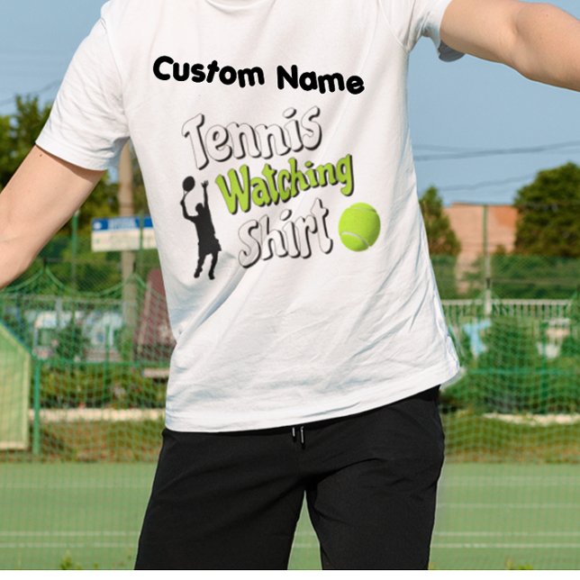 Camiseta de Observação de Tênis do [NOME] (Criador carregado)