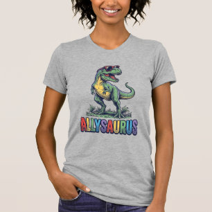 Camiseta de óculos de sol de dinossauro Allysaurus