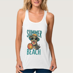 Camiseta de Óculos de Sol Vintage de Cachorro de P