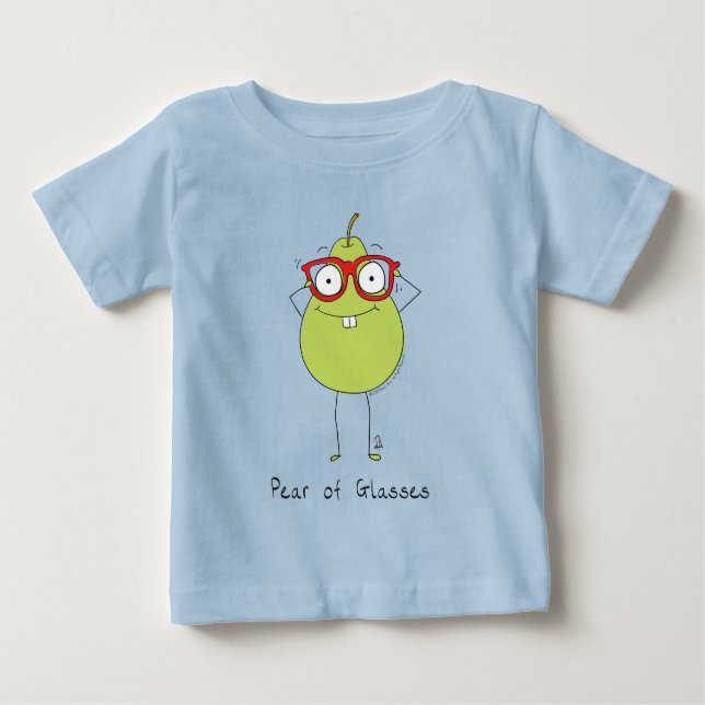 Camiseta de óculos Engraçada e doce Camiseta do be (Frente)