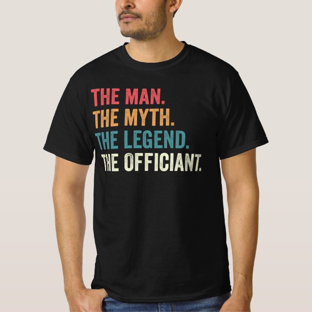 Camiseta de Oficiante de Casamento, Presente de Of (Frente)