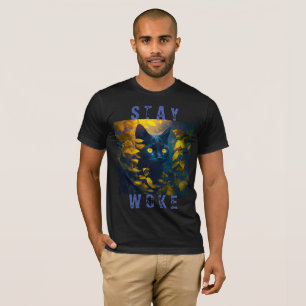 Camiseta de olhos brilhantes "Keep Woke"