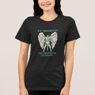 Camiseta de Oração Católica São Miguel Arcanjo