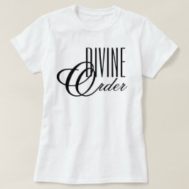 Camiseta de ordem divina dos anos 90 minimalista c