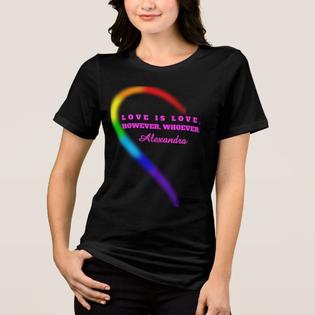 Camiseta de Orgulho de Casal com Nome Personalizad (Frente)