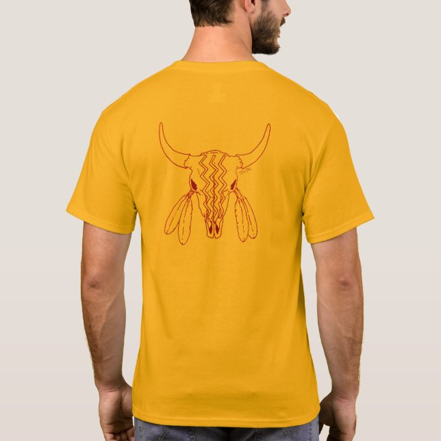 Camiseta de ouro da linha Red Ghost Dance Buffalo  (Verso)