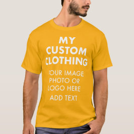 Camiseta de ouro personalizada para HOMENS