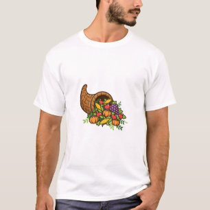 Camiseta de Outono da Cornucópia da Colheita