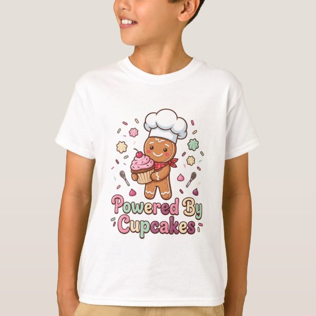 Camiseta de Padeiro de Biscoito de Gengibre Fofa c (Frente)