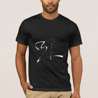 Camiseta de padrão africano preto e branco