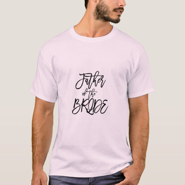 Camiseta de Pai da Noiva para a Festa de Casamento (Frente)