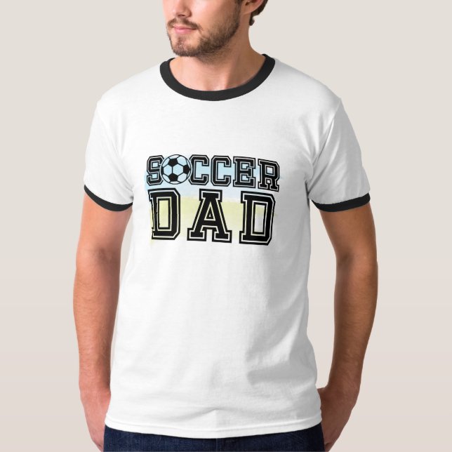 Camiseta de Pai de futebol com T-Shirt personaliza (Frente)