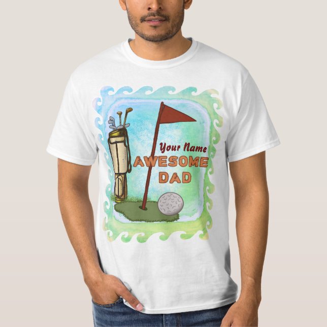 Camiseta de Pai de Golf Incrível (Frente)