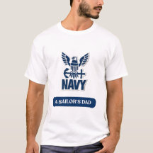 Camiseta de Pai de Marinheiro da Marinha dos EUA -