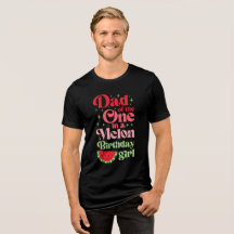 Camiseta de Pai de Uma Menina de Aniversário 'One