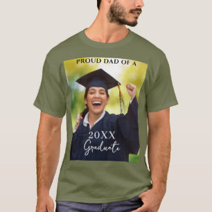 Camiseta de Pai Orgulhoso para Foto de Formatura