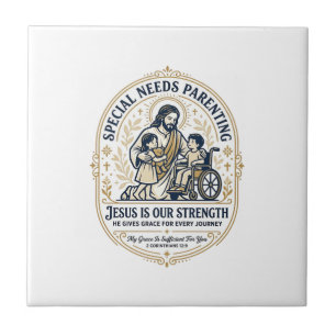 Camiseta de Pais com Necessidades Especiais Jesus 