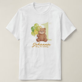 Camiseta de pais de primeiro aniversário Beary