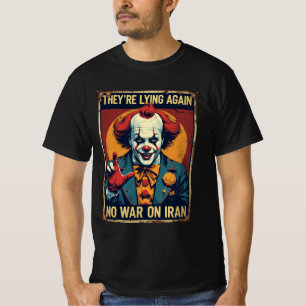 Camiseta de Palhaço Antiguerra Vintage – Sem Guerr