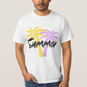 Camiseta de Palmeira de Verão Camiseta estética