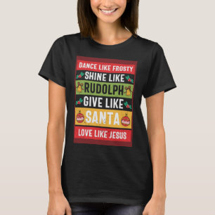 Camiseta Dê Papais noeis Como Jesus Natal