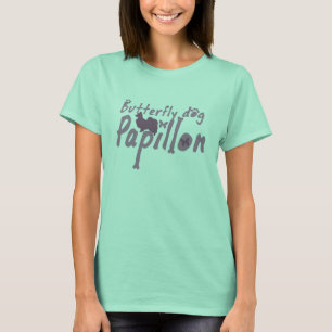 Camiseta de Papillon do rosa Pastel