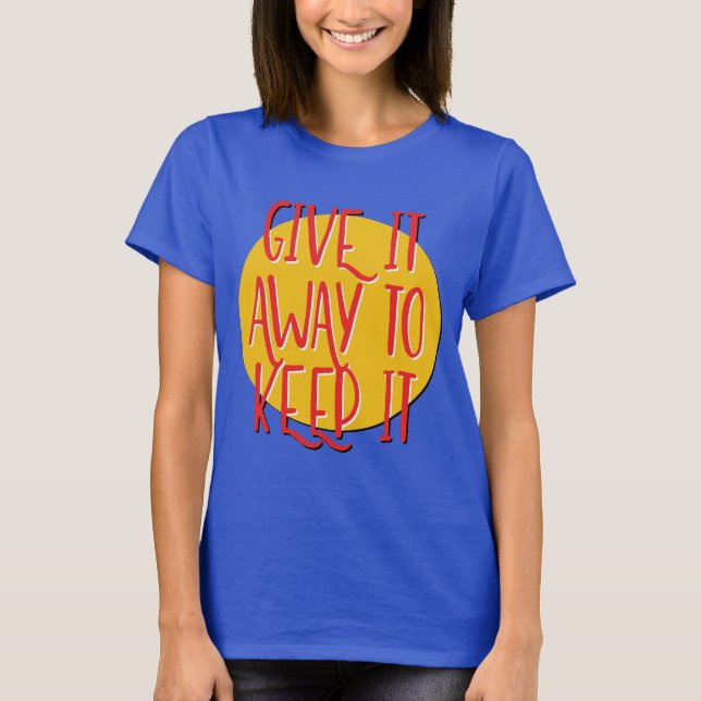Camiseta Dê para Manter | Divisa dos 12 Passos (Frente)