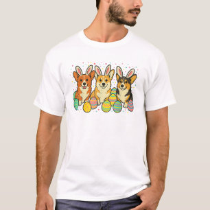 Camiseta de Páscoa Corgi_1