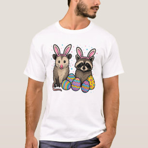 Camiseta de Páscoa de Gambá Guaxinim_1