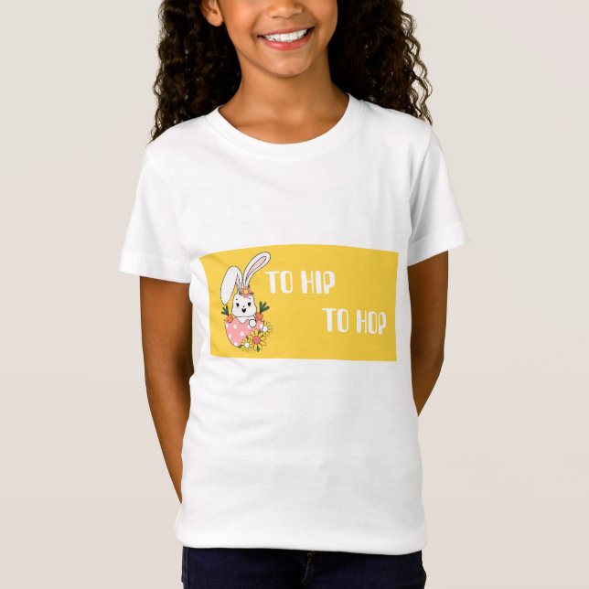 Camiseta de Páscoa para crianças - Designs diverti (Frente)