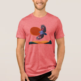 Camiseta de pássaro voando Camiseta Tri-Blend