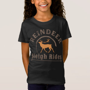 Camiseta de Passeios de Trenó de Rena de Natal Vin