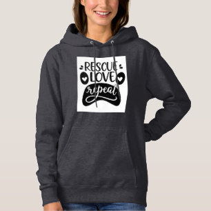 Camiseta de Pata de Cachorro Repita o Amor de Resg