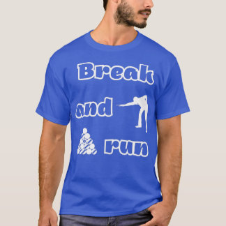 Camiseta de pausa e piscina de corrida