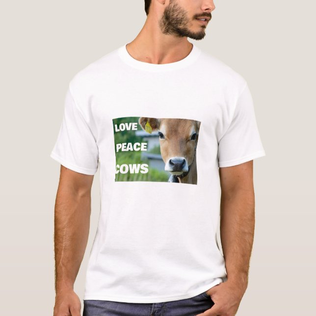 Camiseta de Paz de Amor (luz) (Frente)