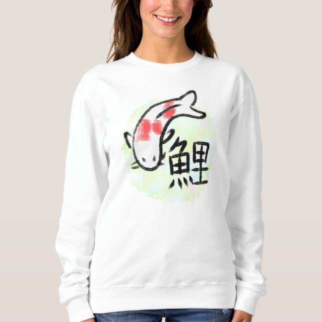 Camiseta de Peixe Koi com Kanji (Frente)