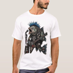 Camiseta de Peixe-Lanterna do Punk Rock
